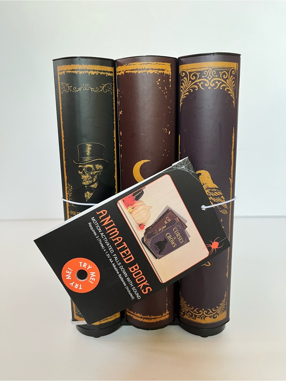 Motion Activated Moving Books with Spooky Sounds